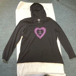 Life is Good XL Crusher-Lite Hooded Tee black